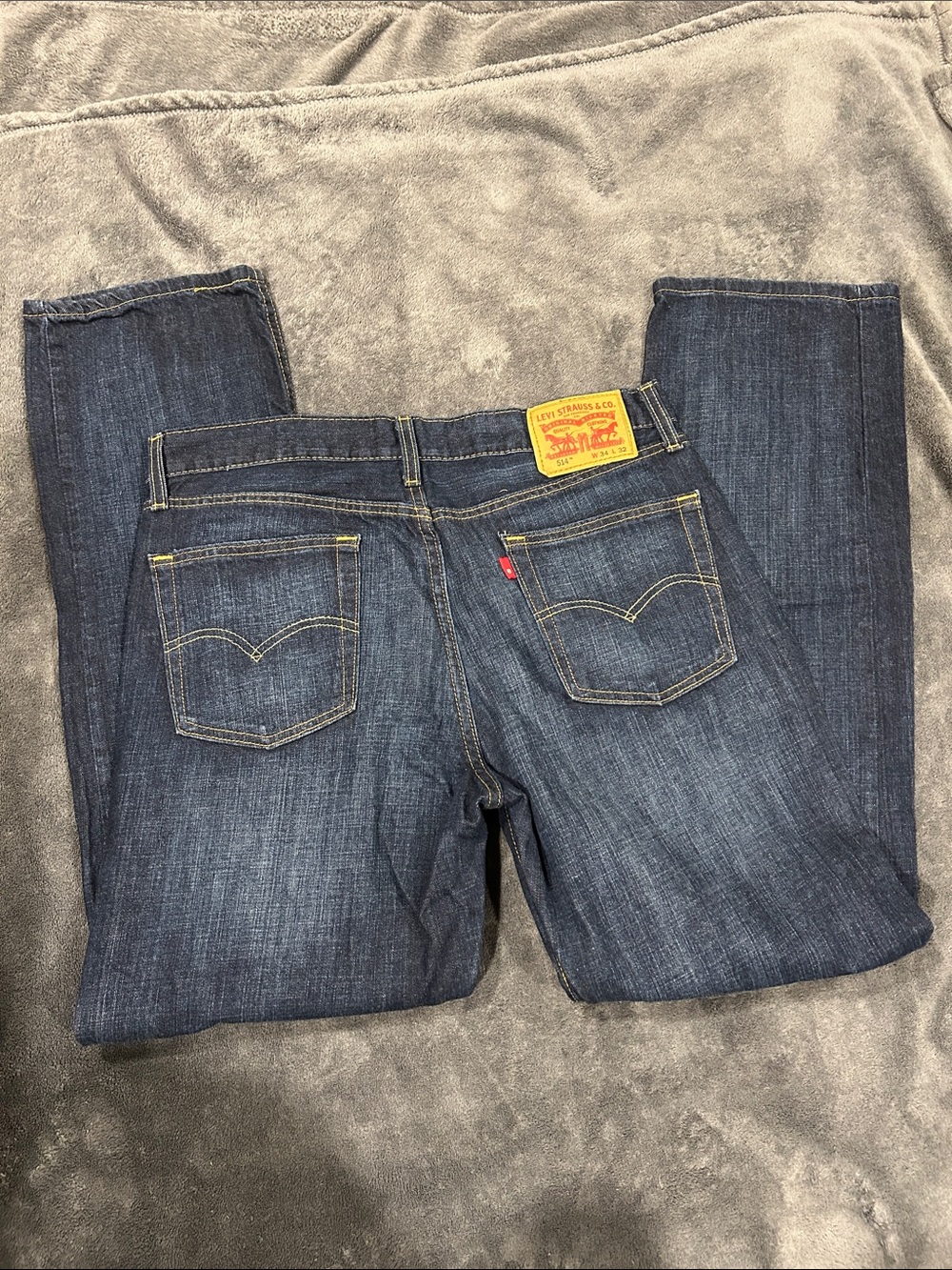 Levi's Men's Indigo Straight Leg Jeans - Picture 4 of 5